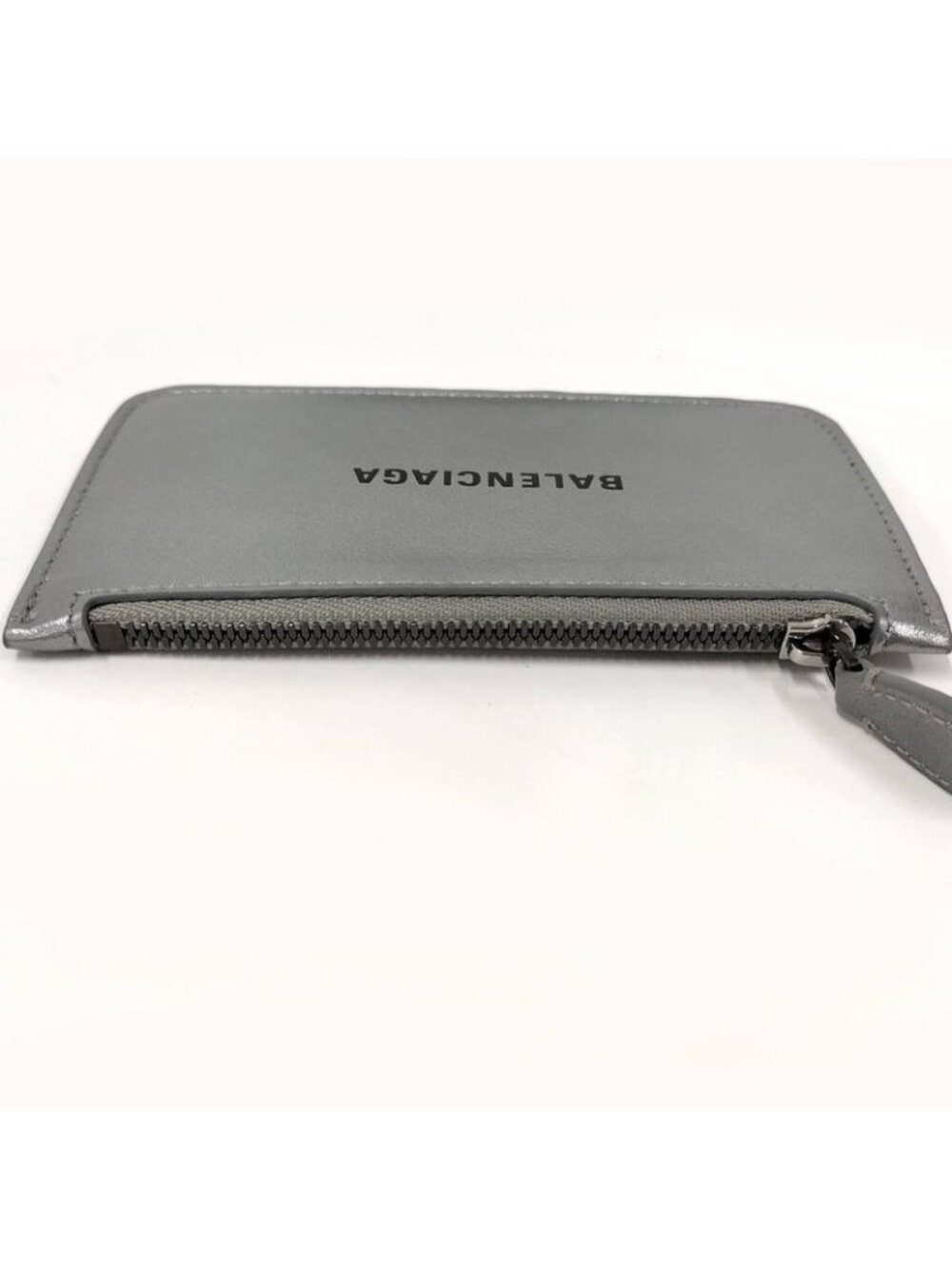 Balenciaga Coin Case Fragment Leather Silver - Picture 5 of 8